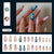 12 Sizes-24 Pcs Press On Nails Z1064