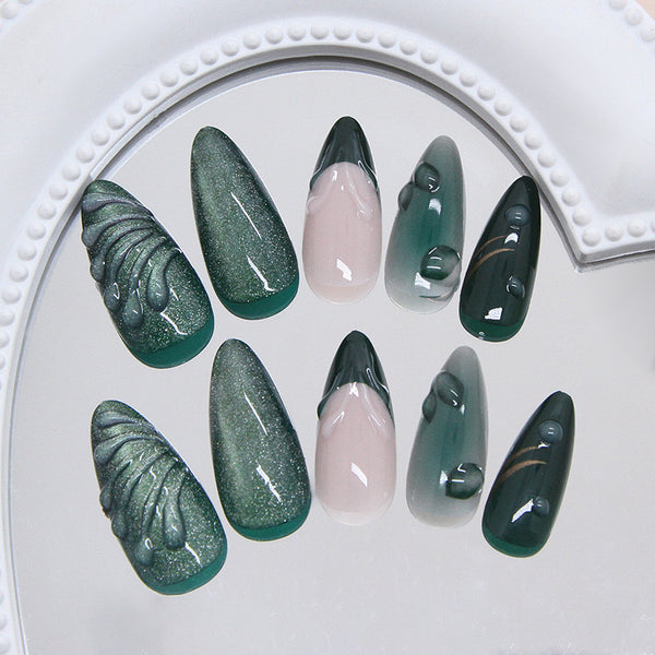 12 Sizes-24 Pcs Press On Nails W1970