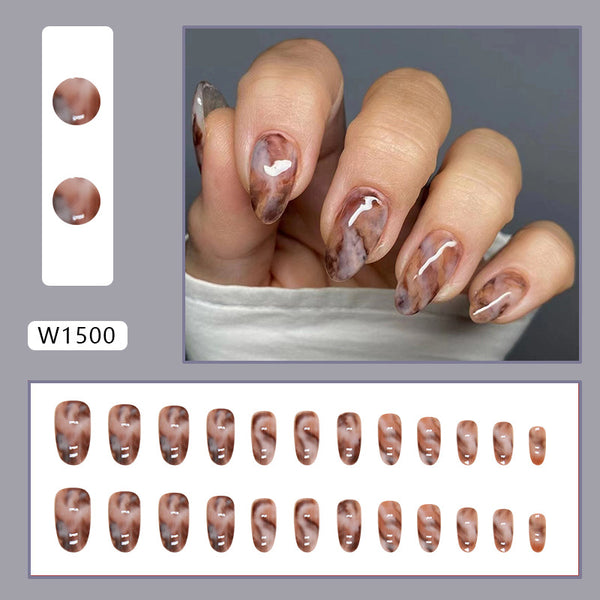 12 Sizes-24 PcsPress On Nails W1500