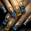 12 Sizes-24 Pcs Press On Nails Y485