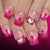 12 Sizes-24 Pcs Press On Nails C1490