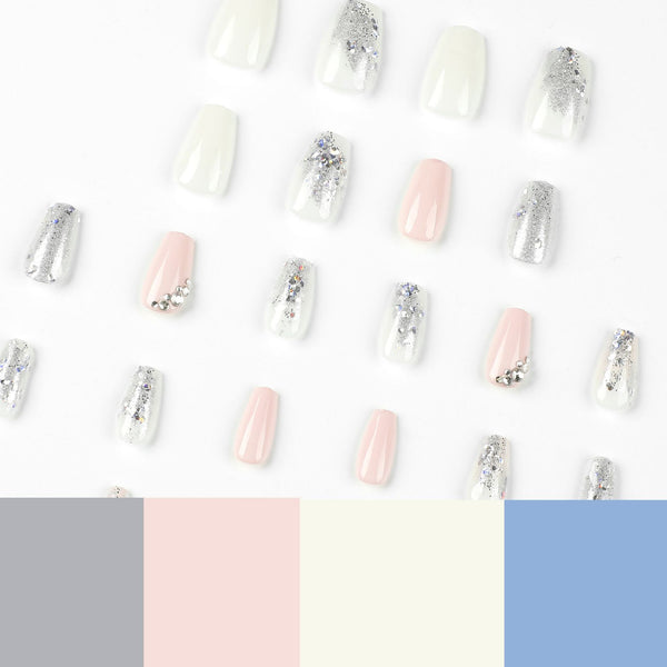 12 Sizes-24 Pcs Press On Nails JP2375