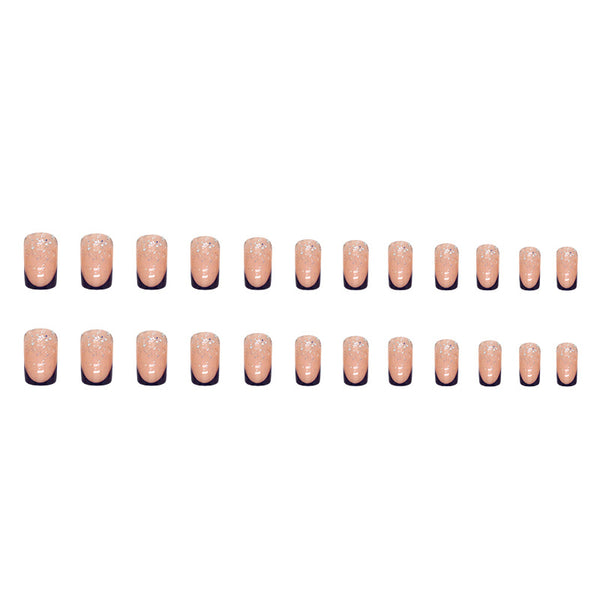 12 Sizes-24 Pcs Press On Nails W1047