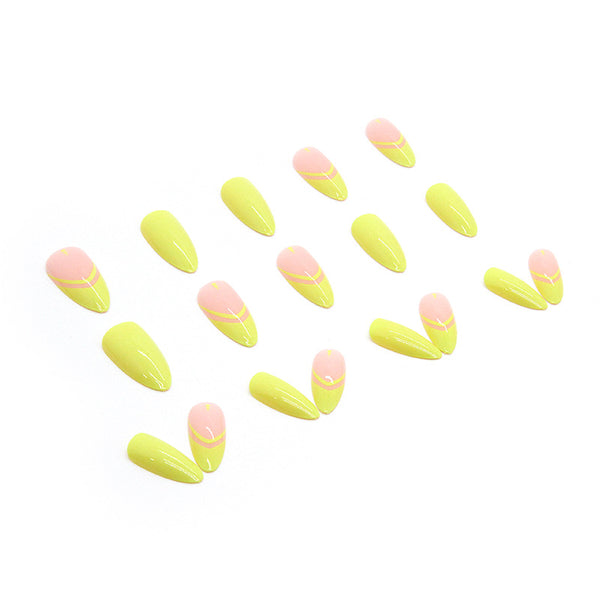 12 Sizes-24 Pcs Press On Nails W228