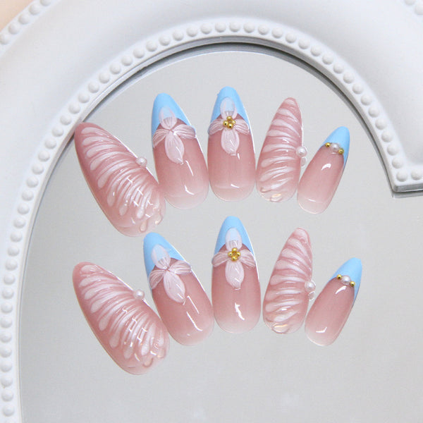 12 Sizes-24 Pcs Press On Nails Z1122