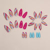 12 Sizes-24 Pcs Press On Nails W1315