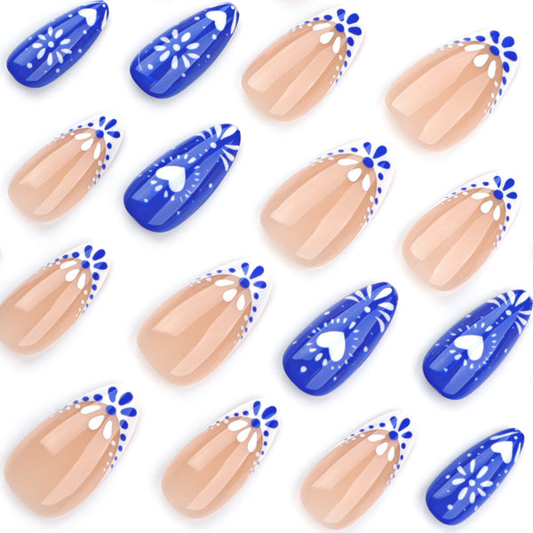 12 Sizes-24 Pcs Press On Nails JP3538