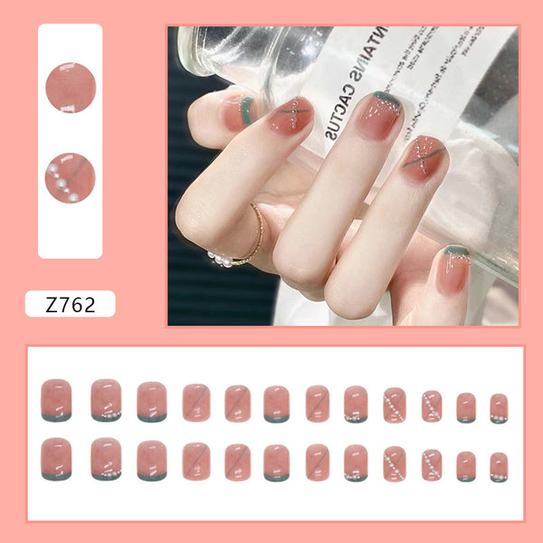 12 Sizes-24 Pcs Press On Nails Z762
