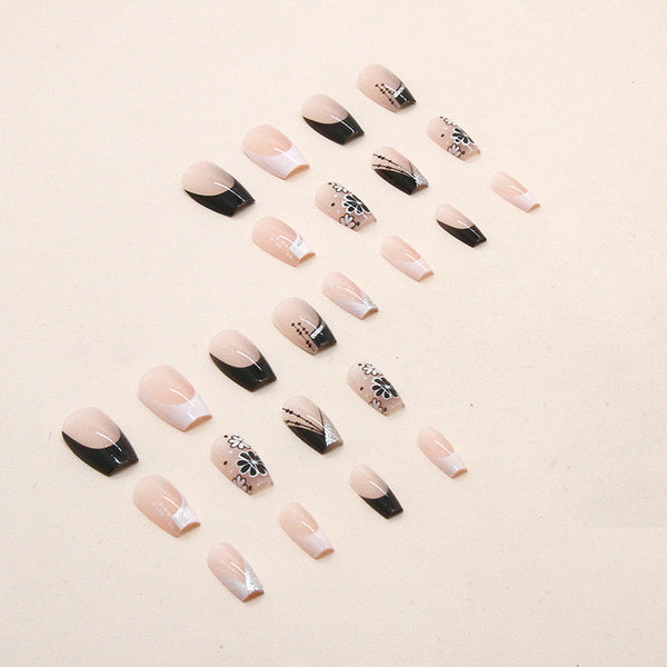 12 Sizes-24 Pcs Press On Nails W421