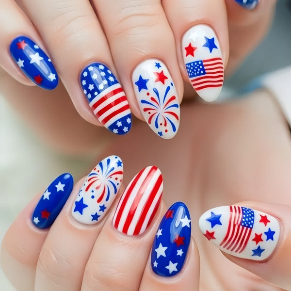 12 Sizes-24 Pcs Press On Nails Y1934