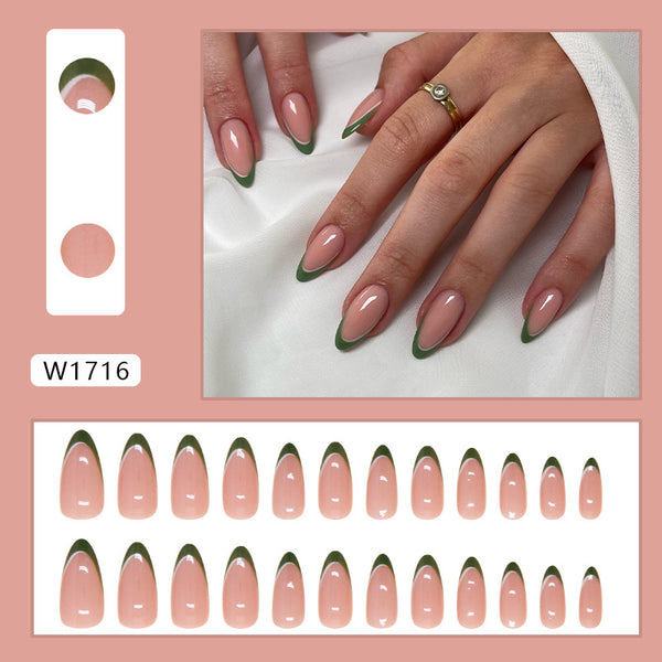 12 Sizes-24 Pcs Press On Nails W1716