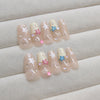 12 Sizes-24 Pcs Press On Nails Z920