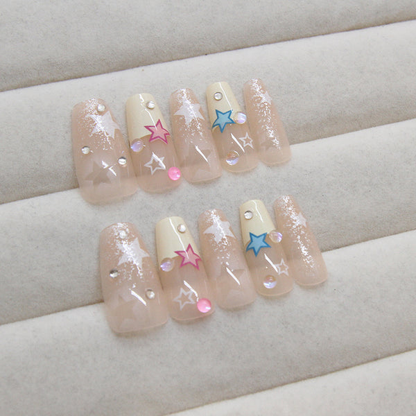12 Sizes-24 Pcs Press On Nails Z920