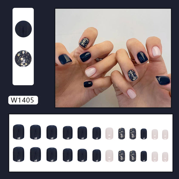 12 Sizes-24 Pcs Press On Nails W1405