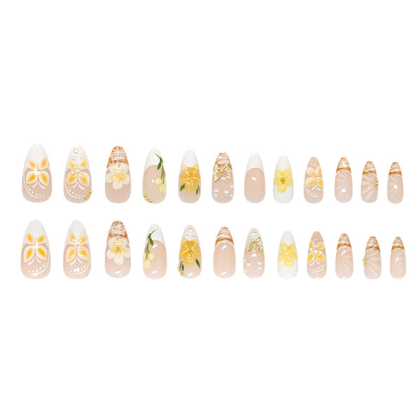 12 Sizes-24 Pcs Press On Nails Z1243