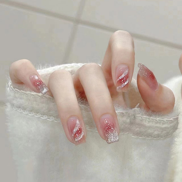 12 Sizes-24 Pcs Press On Nails R842