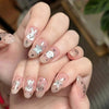 12 Sizes-24 Pcs Press On Nails W1160