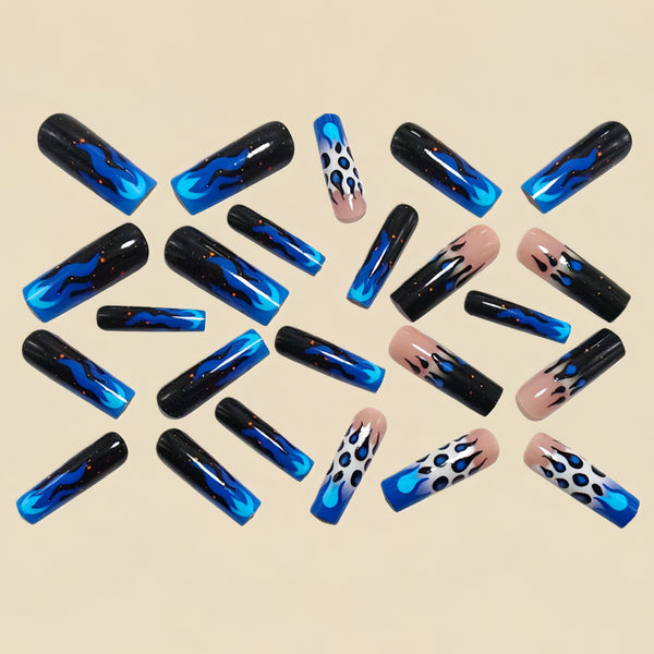 12 Sizes-24 Pcs Press On Nails Y1572