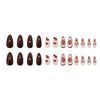 12 Sizes-24 Pcs Press On Nails W1977