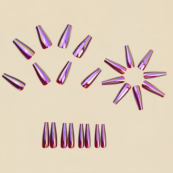 12 Sizes-24 Pcs Press On Nails Y1105