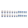 12 Sizes-24 Pcs Press On Nails W1272