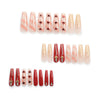 12 Sizes-24 Pcs Press On Nails JP2845