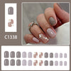 12 Sizes-24 Pcs Press On Nails C1338