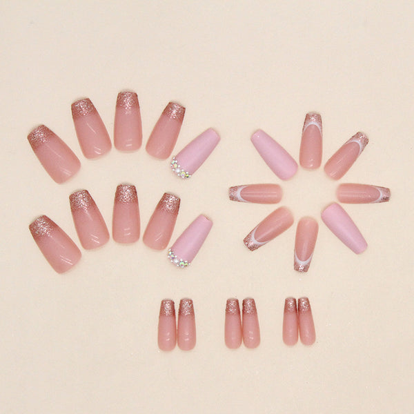 12 Sizes-24 Pcs Press On Nails Z738
