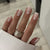 12 Sizes-24 Pcs Press On Nails JP4386
