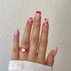 12 Sizes-24 Pcs Press On Nails JP1876