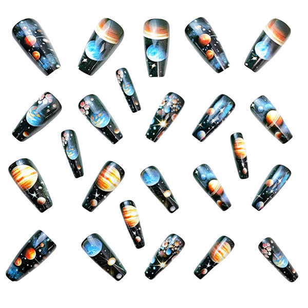 12 Sizes-24 Pcs Press On Nails Y695