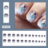 12 Sizes-24 Pcs Press On Nails W1460