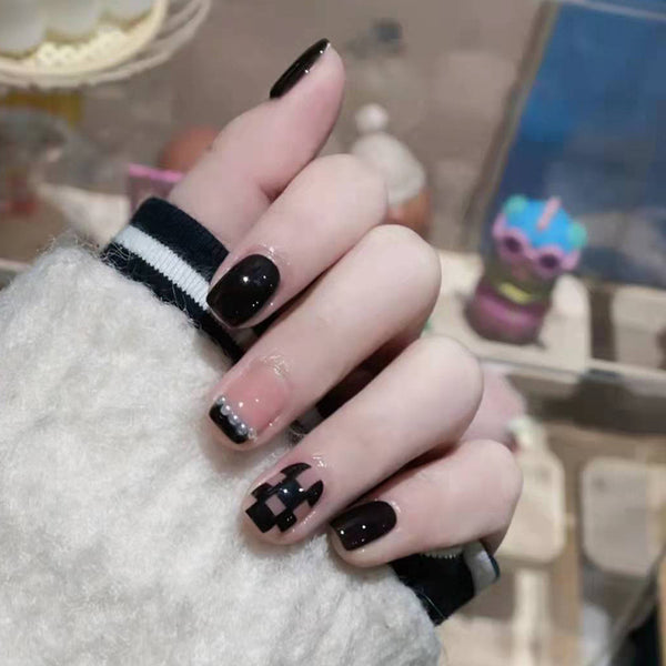 12 Sizes-24 Pcs Press On Nails Z196