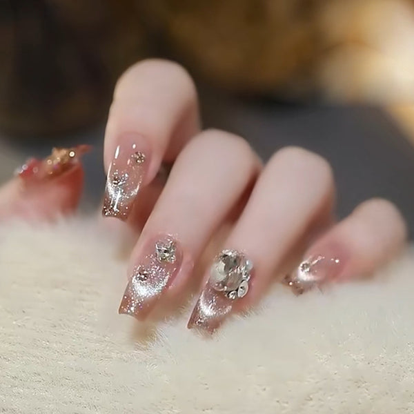 12 Sizes-24 Pcs Press On Nails MY016