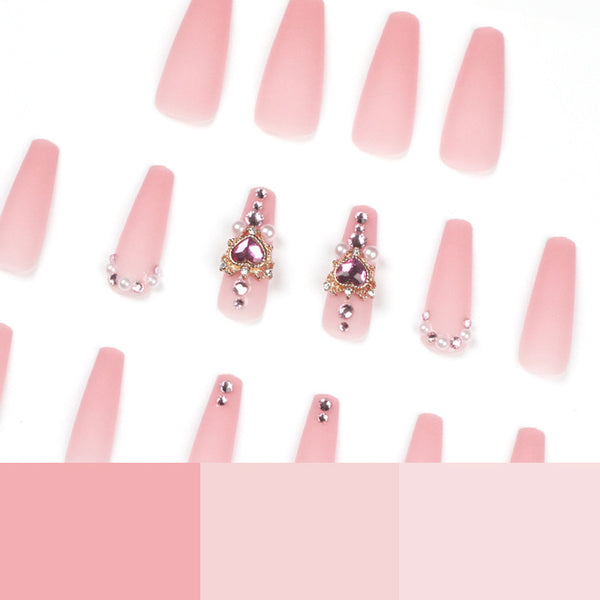 12 Sizes-24 Pcs Press On Nails JP1699