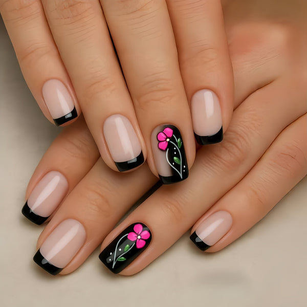 12 Sizes-24 Pcs Press On Nails Y1133