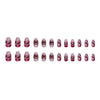 12 Sizes-24 Pcs Press On Nails W1252