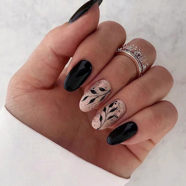 12 Sizes-24 Pcs Press On Nails W929