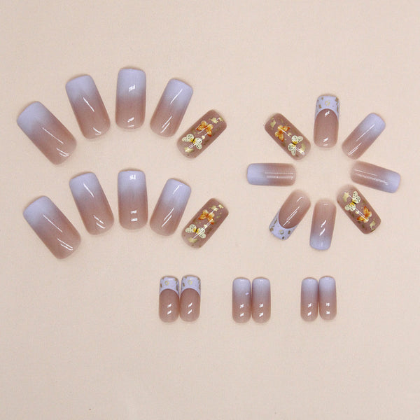 12 Sizes-24 Pcs Press On Nails W1327