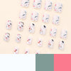 12 Sizes-24 Pcs Press On Nails JP3489