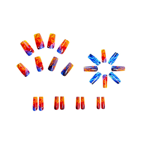 12 Sizes-24 Pcs Press On Nails Y412-1