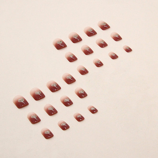 12 Sizes-24 Pcs Press On Nails R744