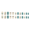 12 Sizes-24 Pcs Press On Nails W756