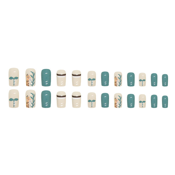 12 Sizes-24 Pcs Press On Nails W756