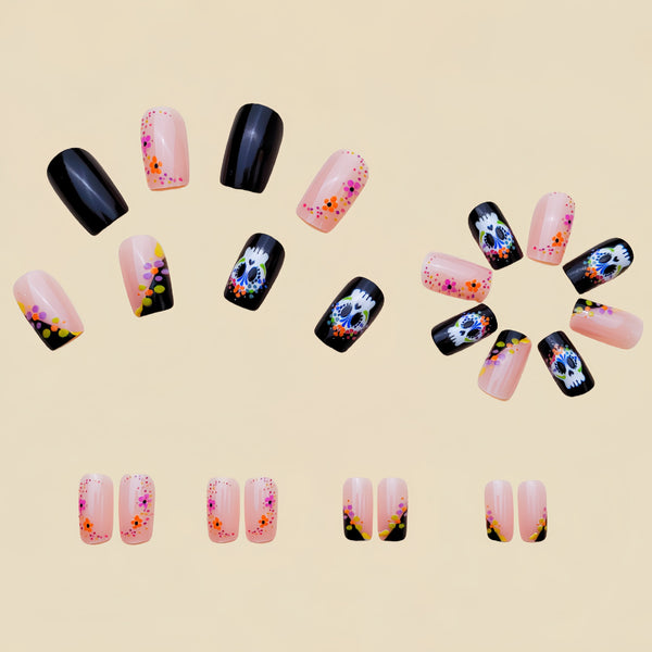 12 Sizes-24 Pcs Press On Nails Y140