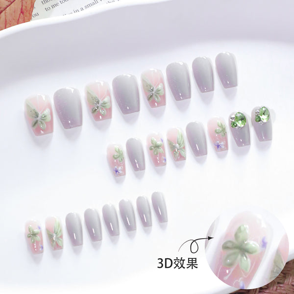 12 Sizes-24 Pcs Press On Nails JL0680