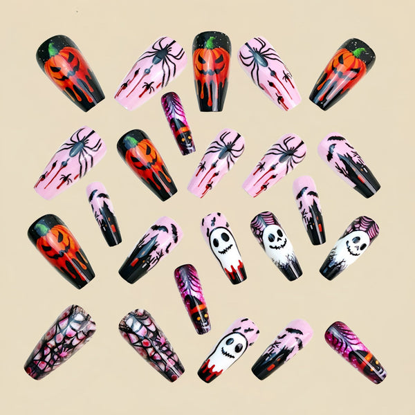 12 Sizes-24 Pcs Press On Nails Y1107