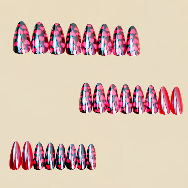 12 Sizes-24 Pcs Press On Nails Y1765