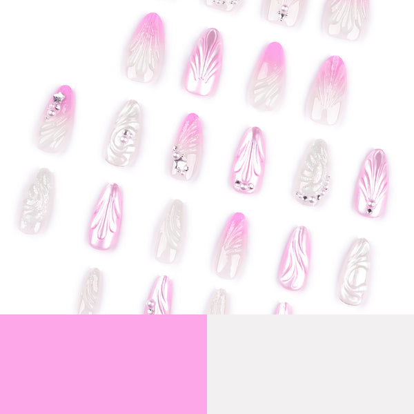 12 Sizes-24 Pcs Press On Nails JP3680