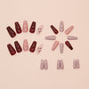 12 Sizes-24 Pcs Press On Nails W1702